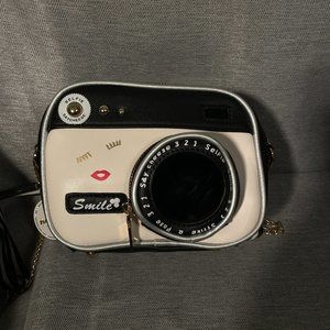 Novelty Camera shaped Cross Body Bag Purse
